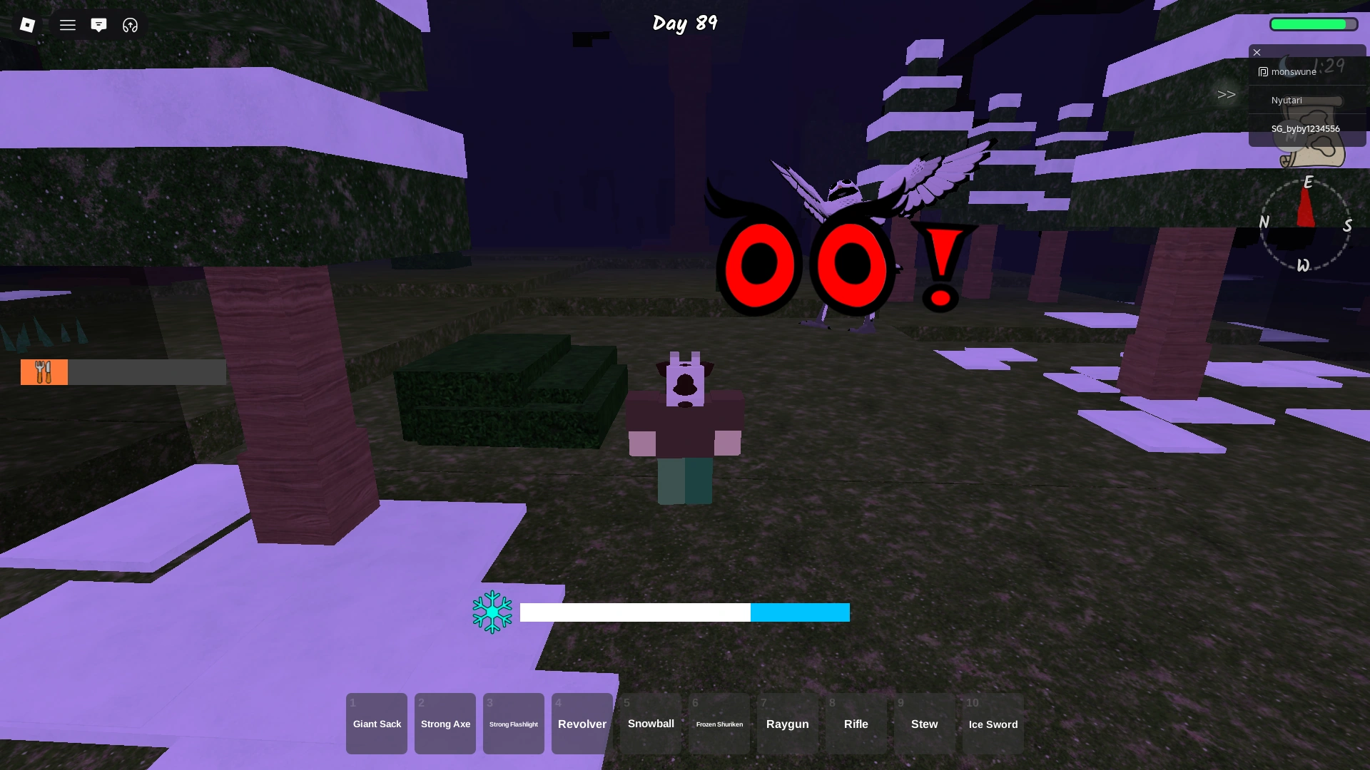 The Owl in alerted state